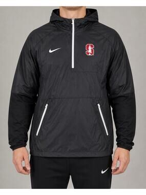 Nike STANFORD Vapor Fly Rush Pullover Jacket Windbreaker Black Large NWT
